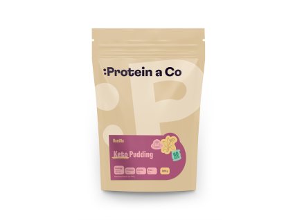 Protein&Co. Keto proteinový pudding 600 g (Příchuť Vanilka)