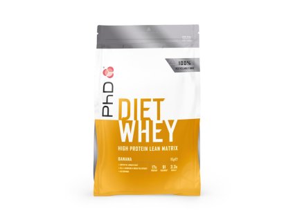 PHD Nutrition Diet Whey 1 kg + šejkr ZDARMA (Příchuť banán)