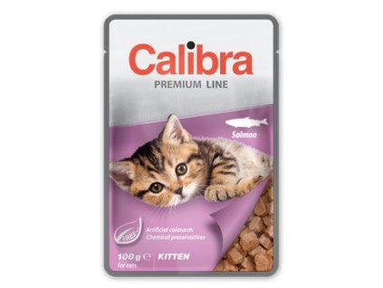 Calibra Cat kapsa Premium Kitten Salmon 100g