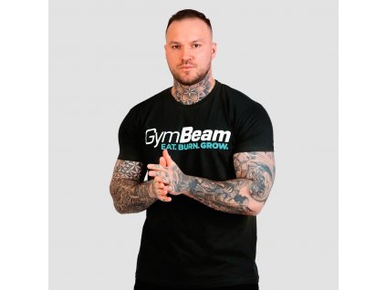 grow t shirt black gymbeam 1