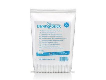 Tyčinky vatové BambooStick L/XL pro čišt. uší psů 50ks