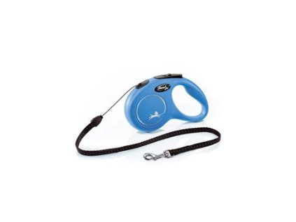 Vodítko FLEXI Classic New S lanko 5m/12kg modrá
