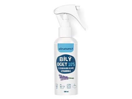 Allnature Bílý ocet sprej 10% s vůní levandule 500ml