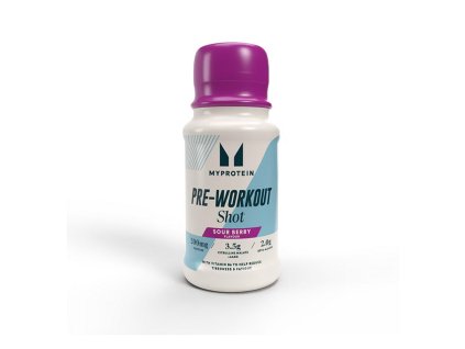 MyProtein PreWorkout Shot 60 ml sour berry (Příchuť kyselé plody)