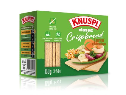 Knuspi Crispbread 150 g (Příchuť jarní zelenina)