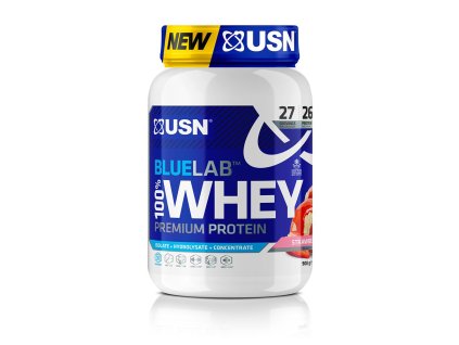 USN BlueLab 100 Whey Premium Protein 908 g (Příchuť jahoda)