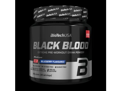 BioTech Black Blood CAF+ 300 g (Příchuť borůvka)