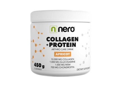 NERO Food Collagen + Protein 450 g (Příchuť meruňka)