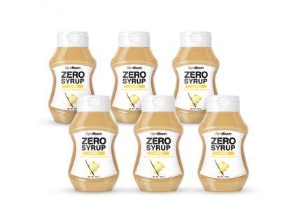 zero calorie vanilla syrup gymbeam 6 x 350 ml