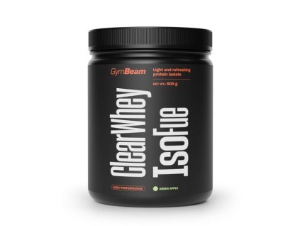 Clear Whey IsoFue 500 g  - GymBeam (Příchuť zelené jablko)