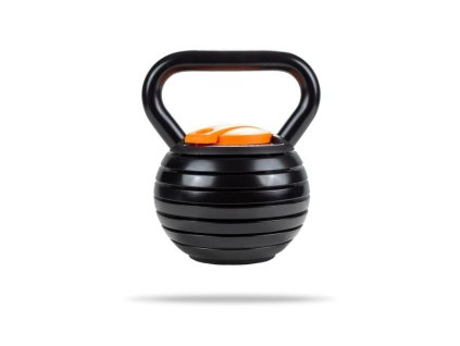 Nastavitelný kettlebell 3,4–18 kg - GymBeam (Barva černá)