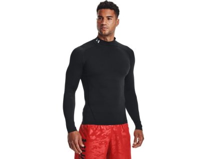Kompresní triko HG Armour Comp Mock LS Black - Under Armour (Velikost S, Barva černá)
