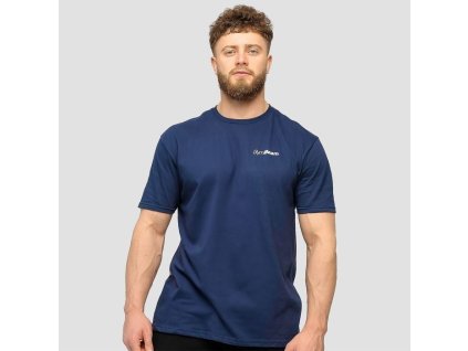 Tričko Basic Navy Blue - GymBeam (Velikost XXXL, Barva modrá)