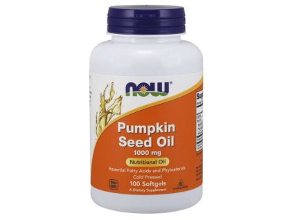 Olej z dýňových semínek 1000 mg - NOW Foods (Kapsle 100 kaps.)