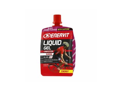 Enervit Liquid Gel with caffeine 60 ml black cherry (Příchuť černá višeň)