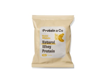 Protein&Co. NATURAL WHEY 30 g (Příchuť Banana milkshake)