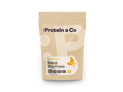 Protein&Co. Natural Whey 500 g (Příchuť Banana milkshake)