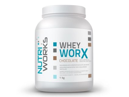 NutriWorks Whey Worx 1kg (Příchuť čokoláda)