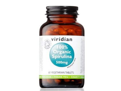 Viridian Nutrition Spirulina 500mg 60 tablet Organic (Varianta Spirulina 500mg 60 tablet Organic)