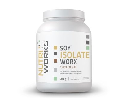 NutriWorks Soy Isolate Worx 900 g (Příchuť čokoláda)