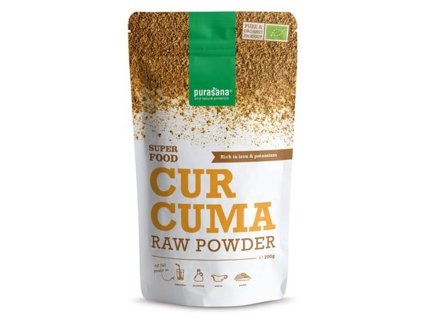 Purasana Curcuma Powder BIO 200g (Kurkuma prášek) (Varianta Curcuma Powder BIO 200g (Kurkuma prášek))