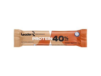 Leader 40% Protein Bar 68g (Příchuť arašídové máslo)