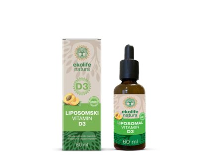 EKOLIFE NATURA Liposomal Vitamin D3 60 ml (Lipozomální vitamín D3) (Balení 60 ml)
