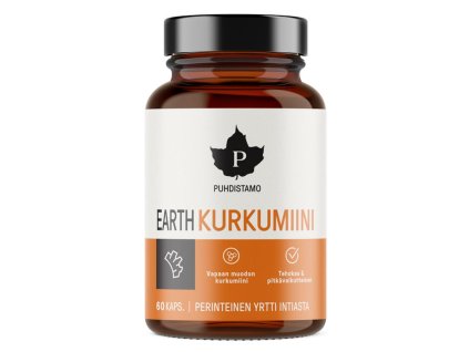 Puhdistamo Earth Kurkumiini 60 kapslí (Varianta Earth Kurkumiini 60 kapslí)