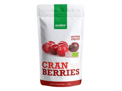 Purasana Cranberries BIO 200 g (Brusinky) (Varianta Cranberries BIO 200 g (Brusinky))