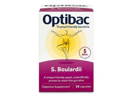 Optibac Saccharomyces Boulardii (Probiotika při nadměrném vyprazdňování) 16 kapslí (Varianta Saccharomyces Boulardii (Probiotika při nadměrném vyprazdňování) 16 kapslí)