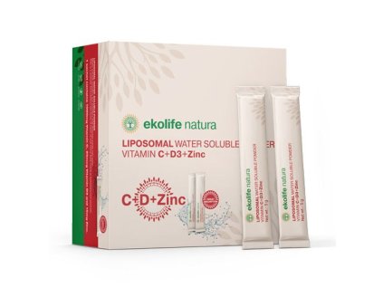 EKOLIFE NATURA Liposomal Vitamin C + D3 + Zinc 21x5g (105g) (Varianta Liposomal Vitamin C + D3 + Zinc 21x5g (105g))
