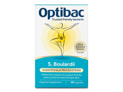 Optibac Saccharomyces Boulardii (Probiotika při nadměrném vyprazdňování) 40 kapslí (Varianta Saccharomyces Boulardii (Probiotika při nadměrném vyprazdňování) 40 kapslí)