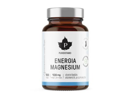 Puhdistamo Energia Magnesium 120 kapslí (Varianta SK)