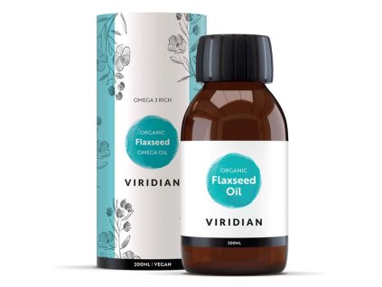 Viridian Nutrition Golden Flax Seed Oil 200ml Organic (Lněný olej) (Varianta Golden Flax Seed Oil 200ml Organic (Lněný olej))