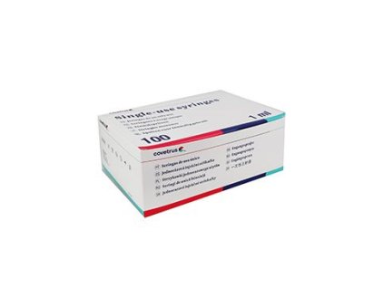 Stříkačka inj CVET 1ml 3-dílná 100ks