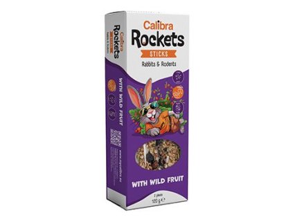 Calibra Rockets Sticks Rabbits&Rodents Wild fruit 120g