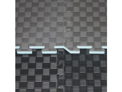 Tatami puzzle 2 cm, tvrzené, černo / šedá