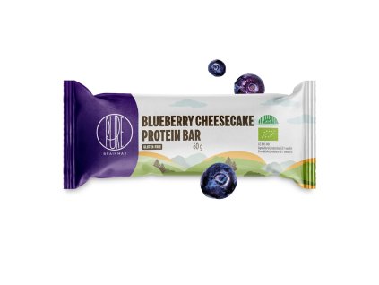 BrainMax Pure Proteinová tyčinka 60 g (Příchuť borůvkový cheesecake)