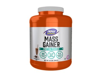 Now Foods Mass Gainer Powder 2495 g (Příchuť Krémová čokoláda)