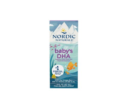 Nordic Naturals Omega-3 s vitamínem D pro kojence 1050 mg 60 ml (Příchuť Bez příchutě)