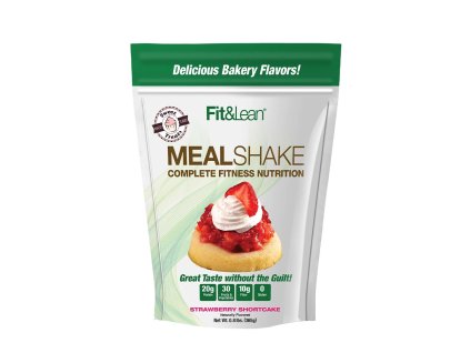 Fit & Lean Šejk na jídlo - Meal Shake 365 g (Příchuť Jahodový koláč)