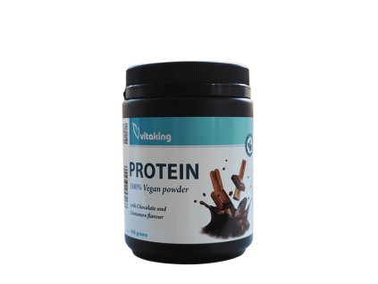 Vitaking 100% Vegan Protein powder 400 g (Příchuť Čokoláda se skořicí)