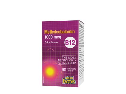 NATURAL FACTORS VITAMIN B12 METHYLCOBALAMIN 1000 MCG 90 SUBLINGUAL TABLETS