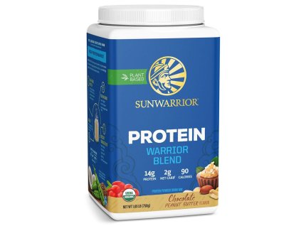 Sunwarrior Protein Blend BIO 750g čokoláda arašídové máslo (Hrachový a konopný protein) (Varianta Protein Blend BIO 750g čokoláda arašídové máslo (Hrachový a konopný protein))