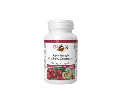 NATURAL FACTORS CRANRICH SUPER STRENGTH CRANBERRY CONCENTRATE 500 MG 90 CAPSULES