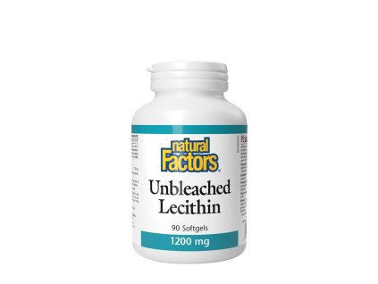 NATURAL FACTORS UNBLEACHED LECITHIN 1200 MG 90 SOFTGELS