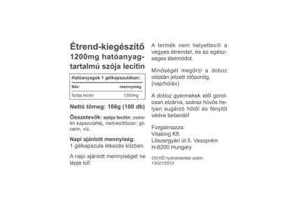 Vitaking Lecithin Ultra Soy 1200 mg 100 softgels