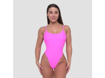 Jednodílné plavky ARUBA Pink - GymBeam (Velikost L, Barva růžová)