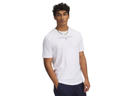 Tričko Stacked Logo SS White - Under Armour (Velikost M, Barva bílá)