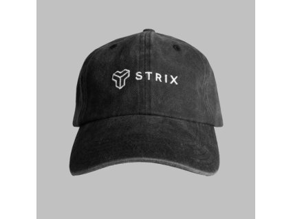 Kšiltovka Washed Black - STRIX (Barva černá)